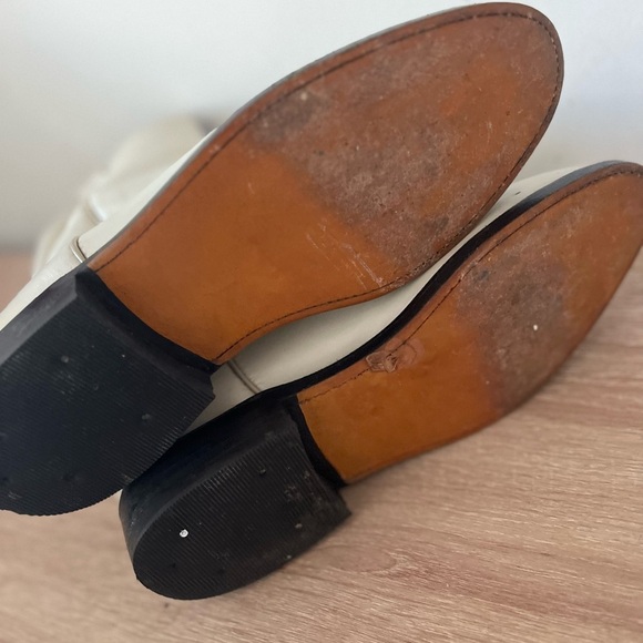 COWTOWN Mexico White Leather Cowboy Boots - Picture 11 of 12